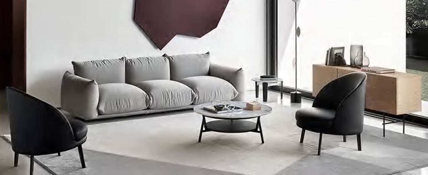 Stylish Three Seater Sofa Set, DFUP 3074 02