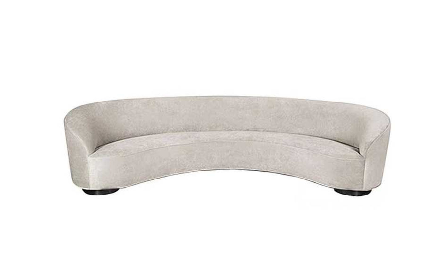 DFUP-3090 03 Modern Round Three Seater Sofa for Hotel Lounges, DFUP 3090 03