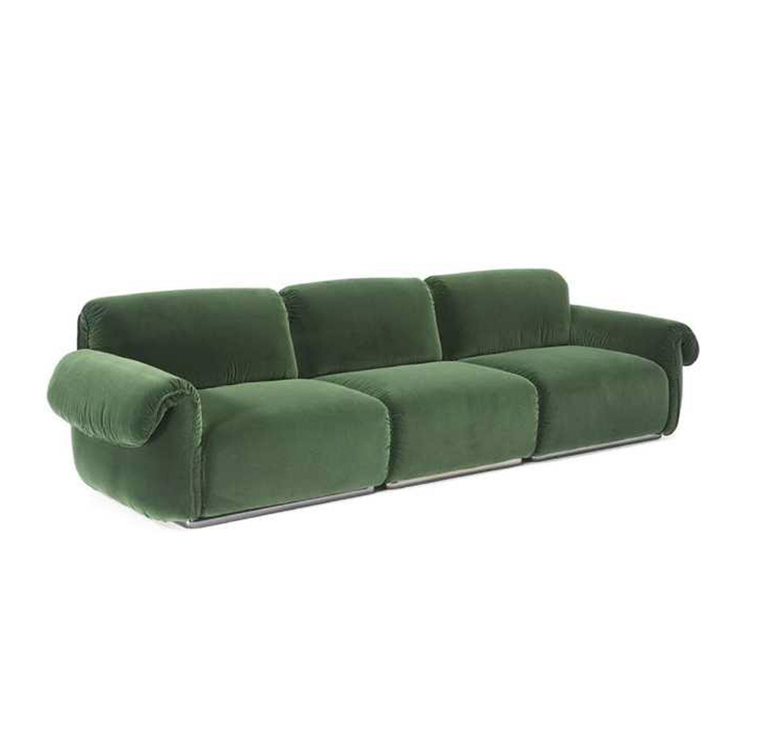 DFUP-3099 02 Classic Three Seater Sofa with Rolled Arms for Hotels, DFUP 3099 02