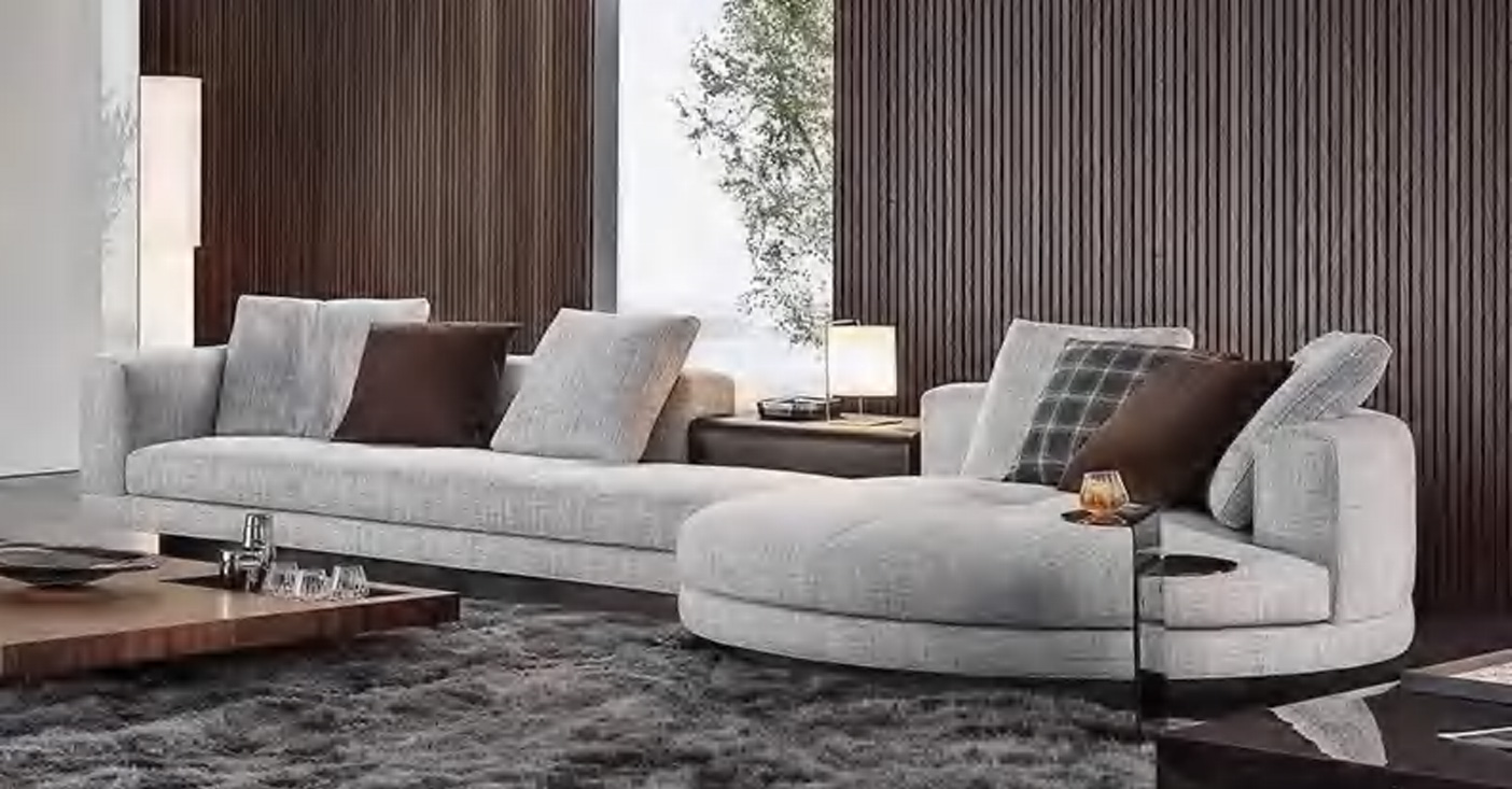 DFUP-3120 01 Refined and Spacious Sectional Sofa for Hotels, DFUP 3120 01