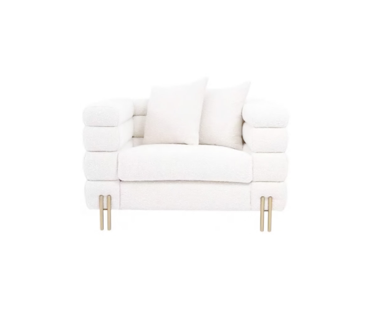 DFUP-3180 02 Mid-Century Modern Single and Double Seater Sofa Set, DFUP 3180 02