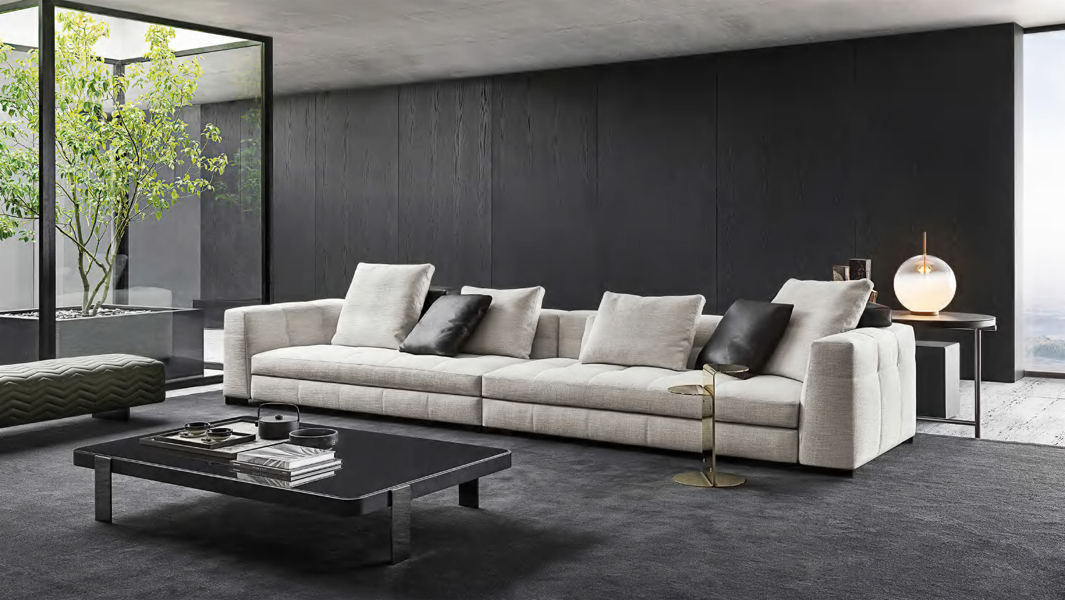 DFUP-3191 01 Spacious Modern Sectional Sofa Set, DFUP 3191 01