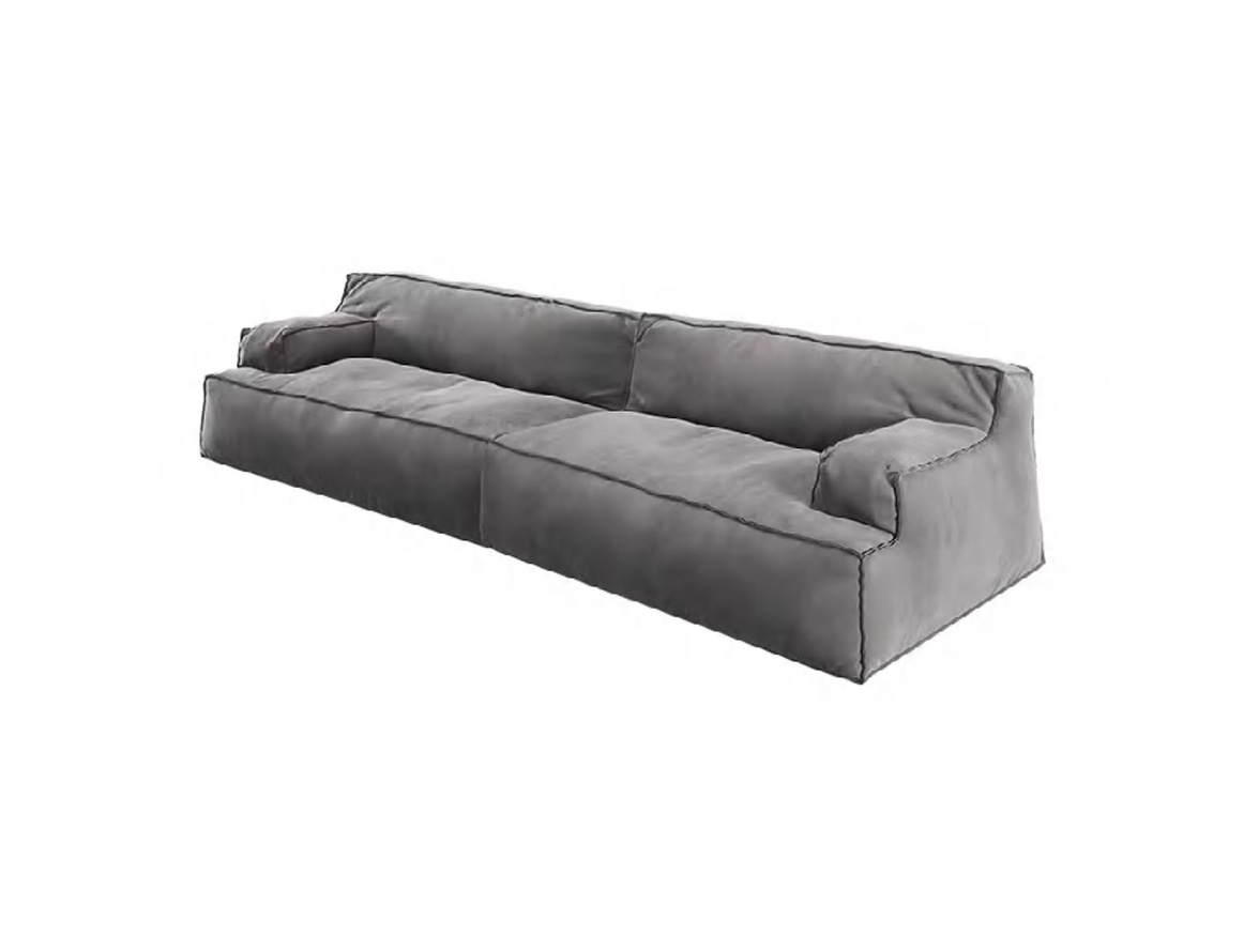 DFUP-3196 04 Elegant Plush Upholstered Sectional Sofa Set, DFUP 3196 04
