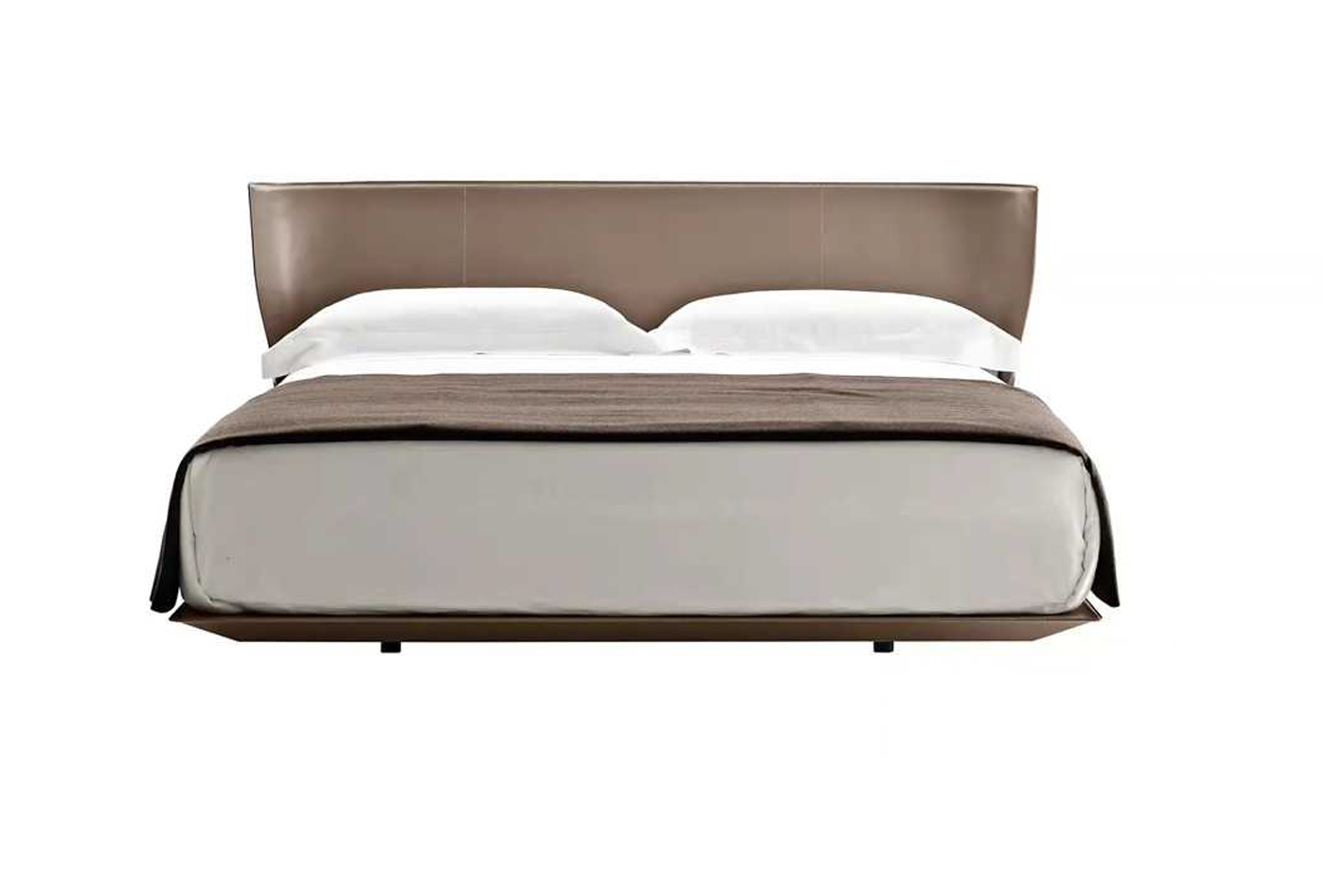 Minimalist Wingback Bed with Sleek Upholstery, DFUP 4033 03
