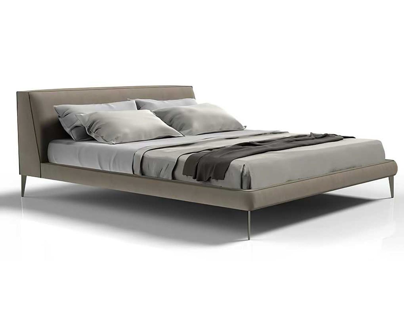 DFUP-4041 02 Minimalist Modern Bed with Plush Upholstery, DFUP 4041 02