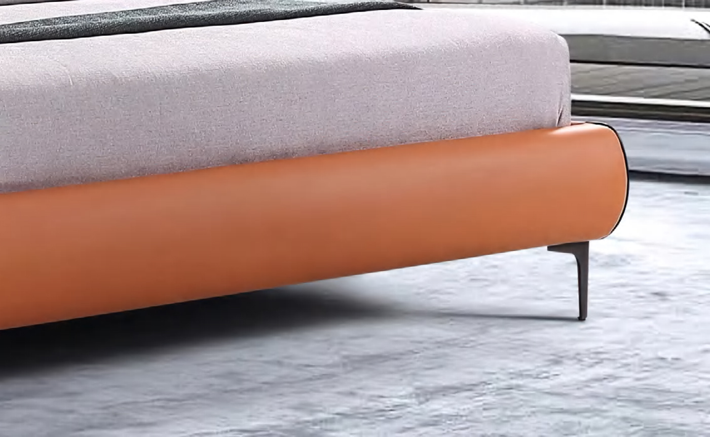 Premium Upholstered Bed with Sophisticated Wingback, DFUP 4051 02