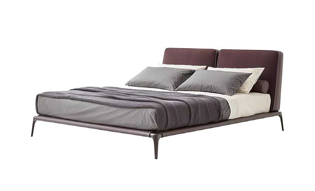 Modern Wingback Bed with Luxurious Upholstery, DFUP 4053 03