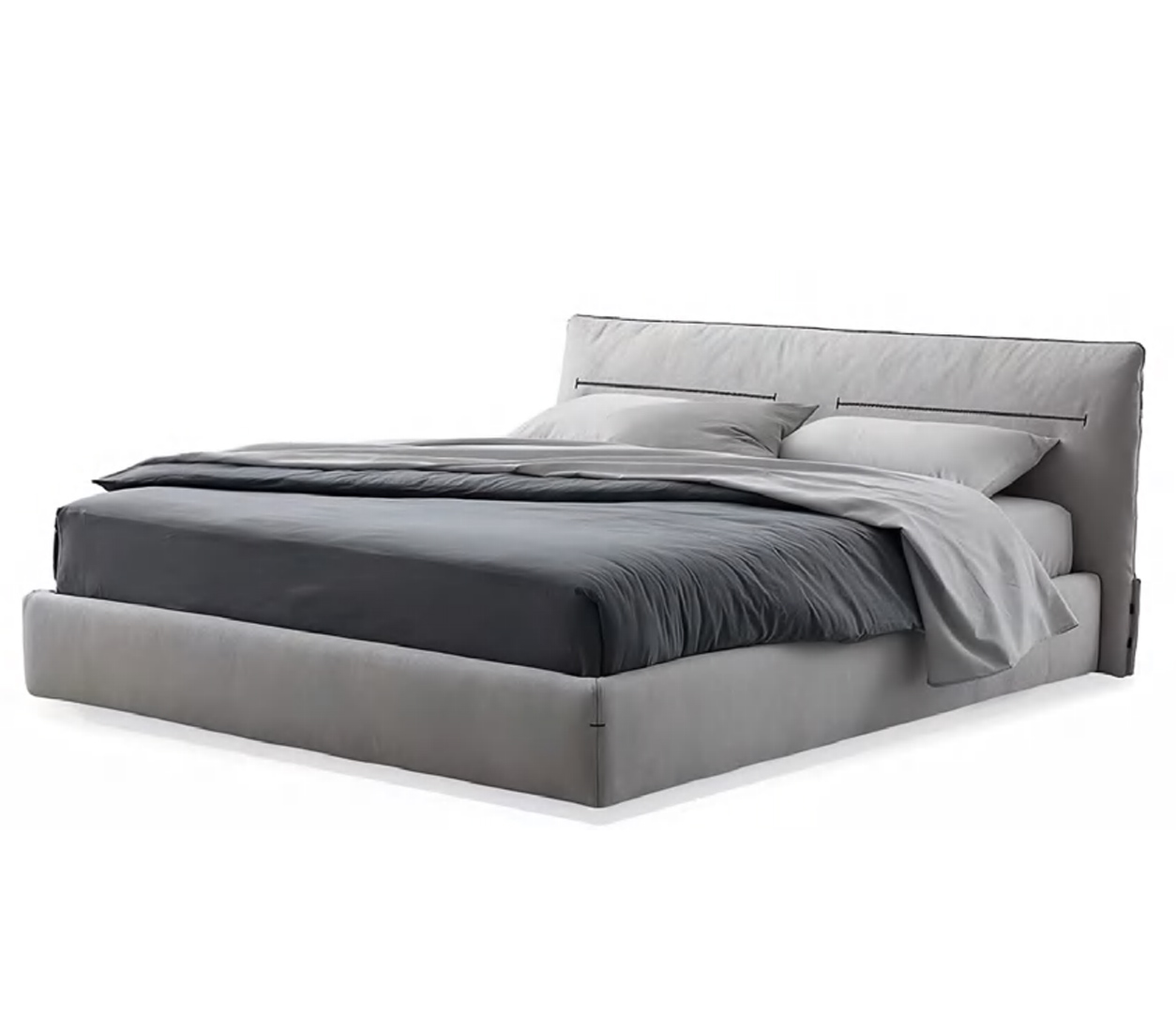 DFUP-4058 03 Comfortable Wingback Bed with Plush Upholstery, DFUP 4058 03