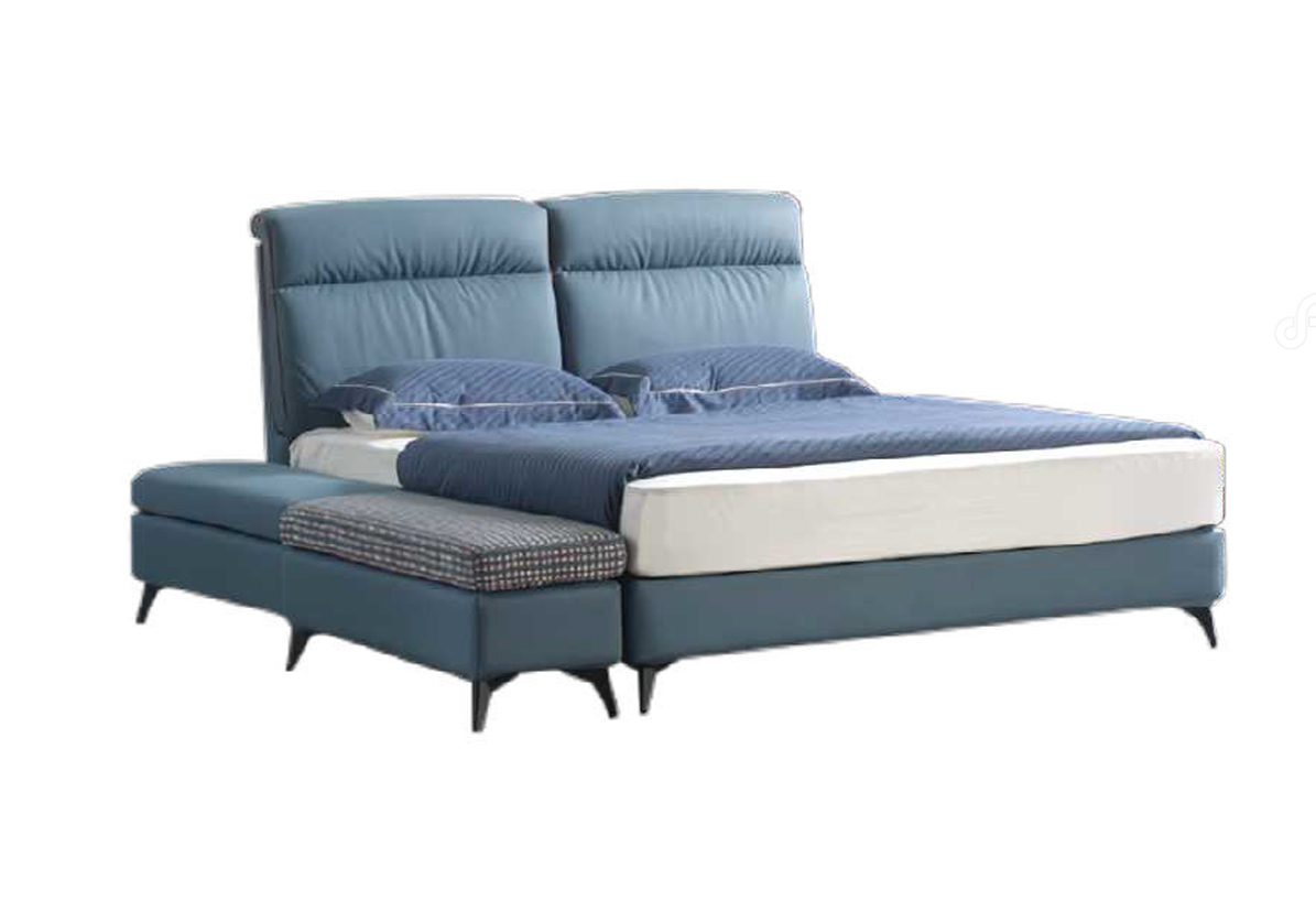 DFUP-4075 03 Modern Luxury Upholstered Bed with Ottoman, DFUP 4075 03