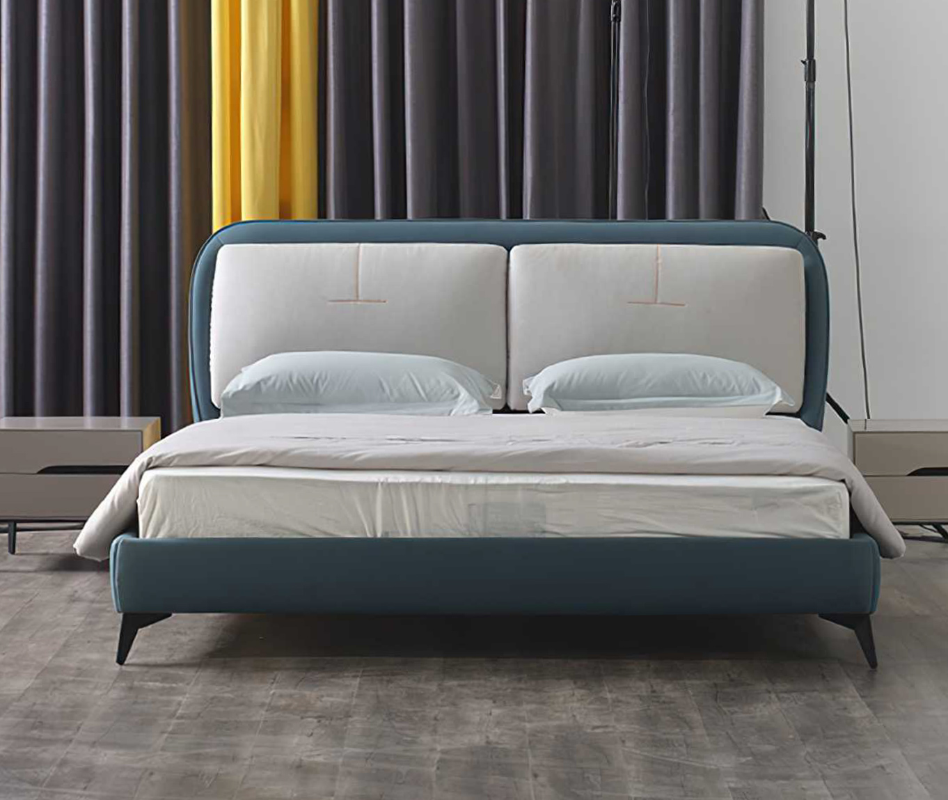 Sophisticated Wingback Bed with Premium Comfort, DFUP 4081 01