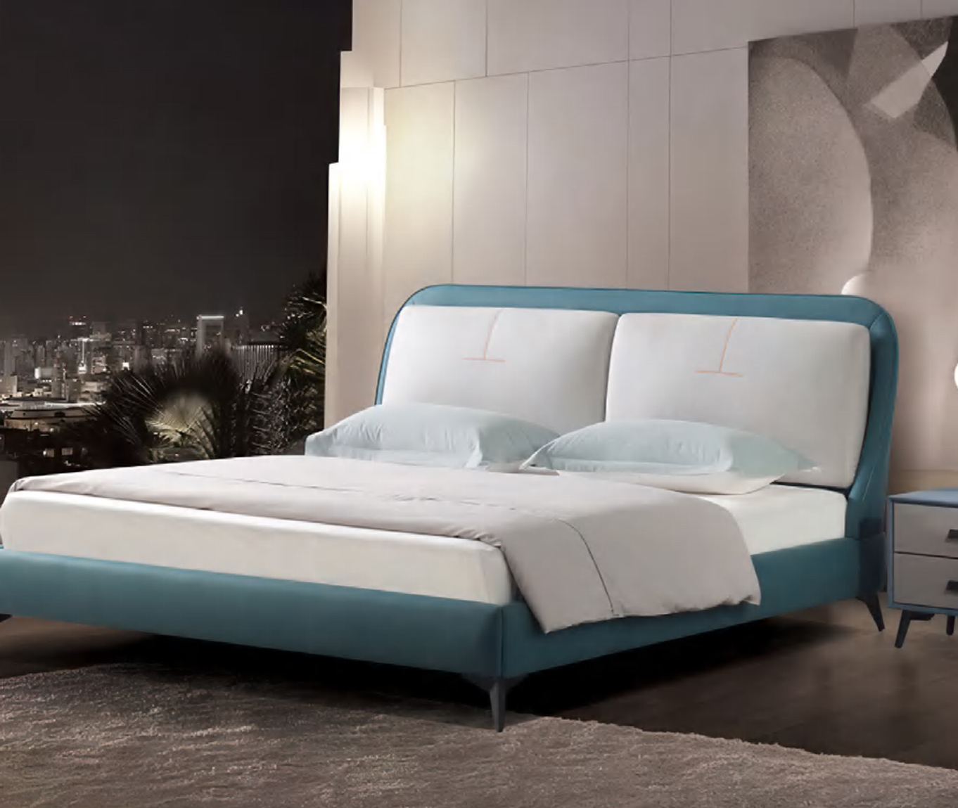 Sophisticated Wingback Bed with Premium Comfort, DFUP 4081 02