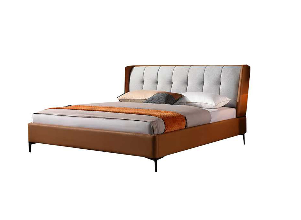 DFUP-4091 02 Modern Premium Wingback Bed with Plush Upholstery, DFUP 4091 02