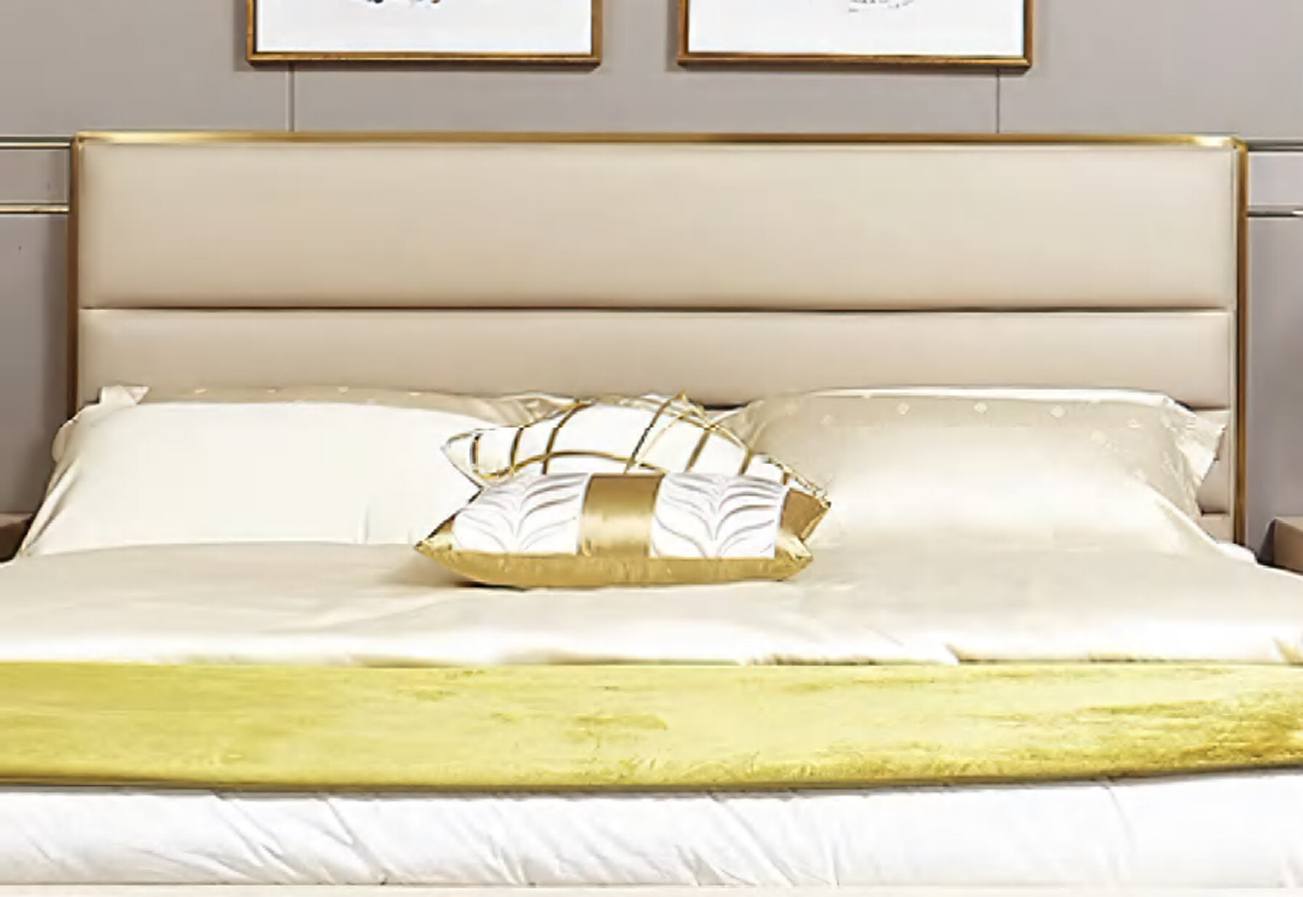 Minimalist Wingback Bed with Clean Modern Design, DFUP 4095 02