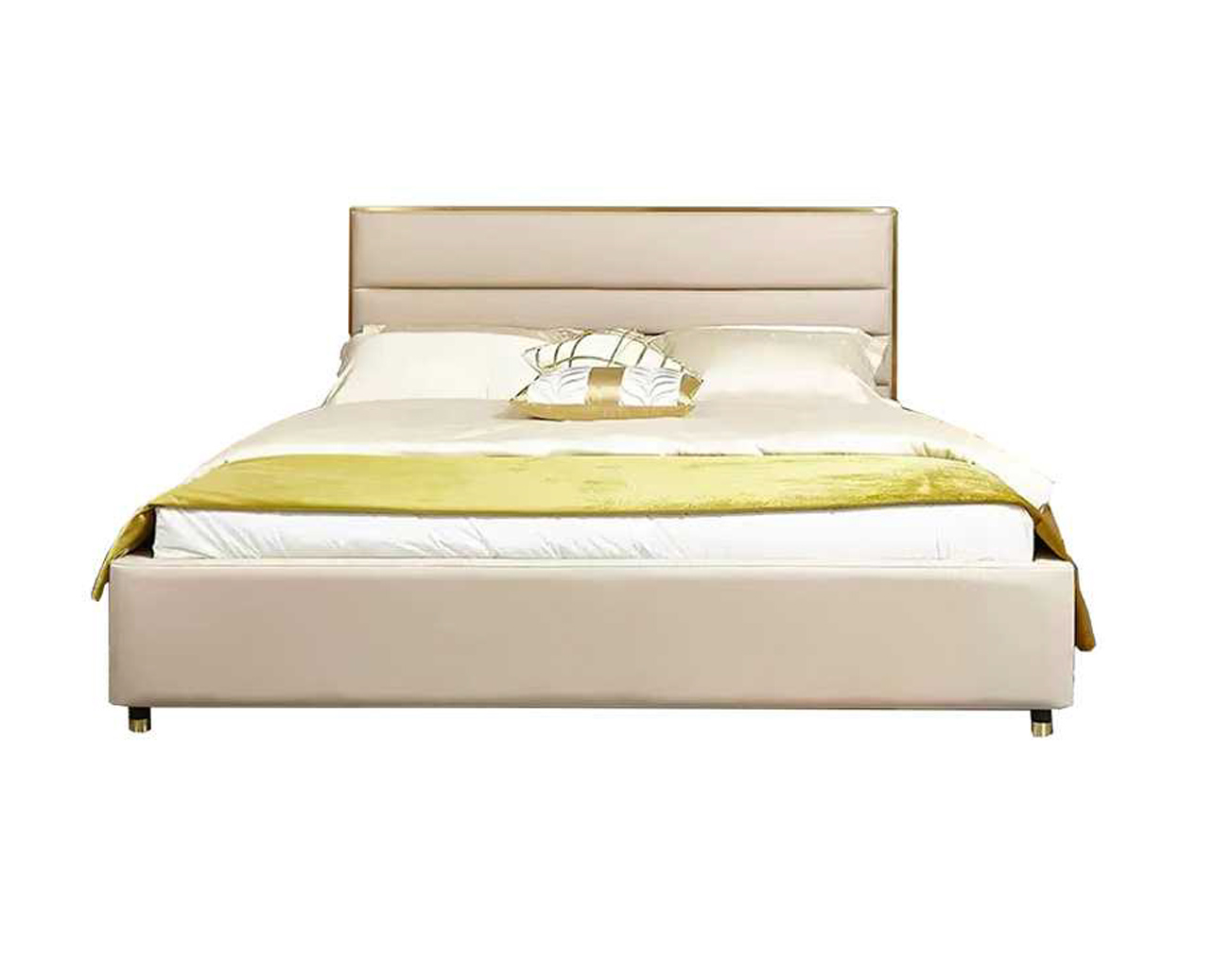 Minimalist Wingback Bed with Clean Modern Design, DFUP 4095 03