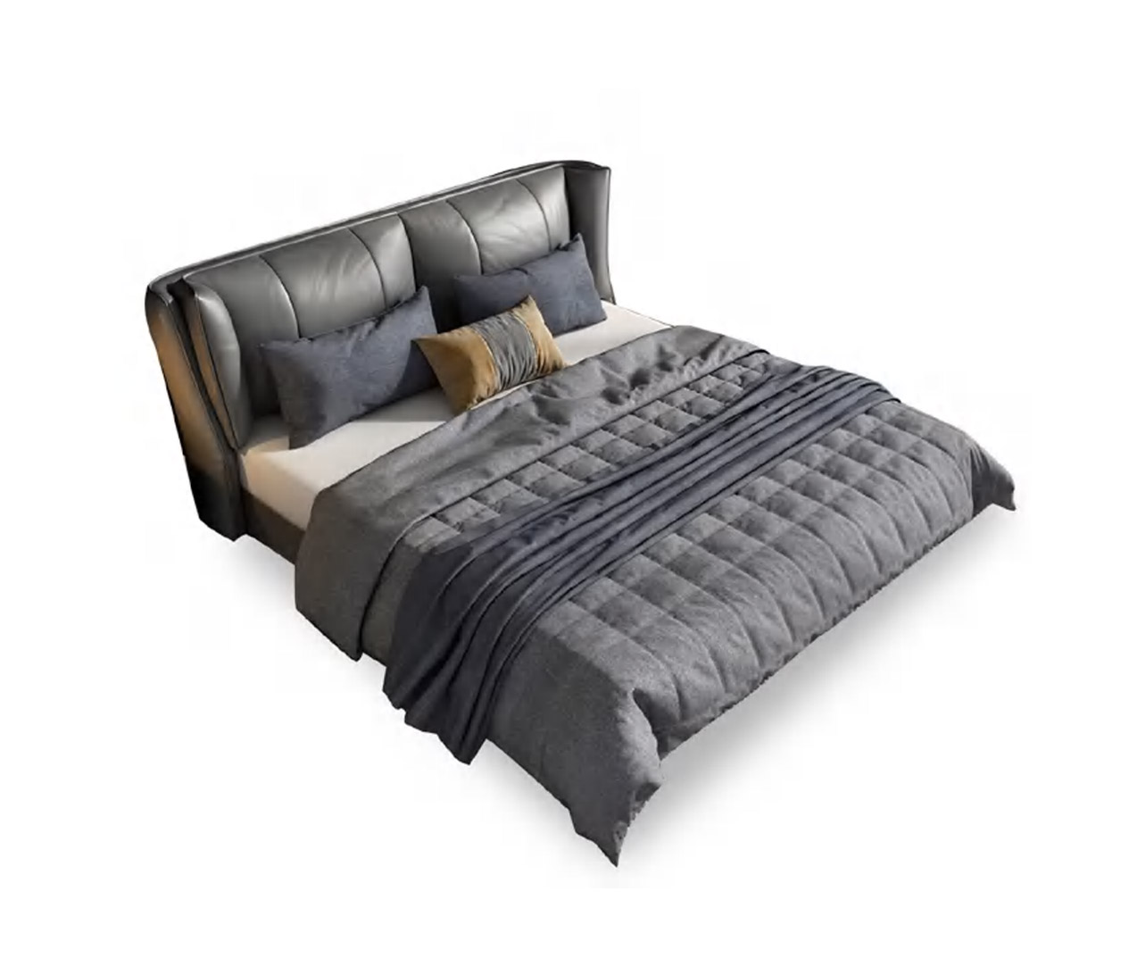 Modern Style Elegant Luxury Upholstered Bed, DFUP 4096 02