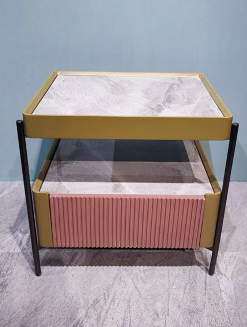 Contemporary Solid Wood Nightstand, DFUP 5001 04