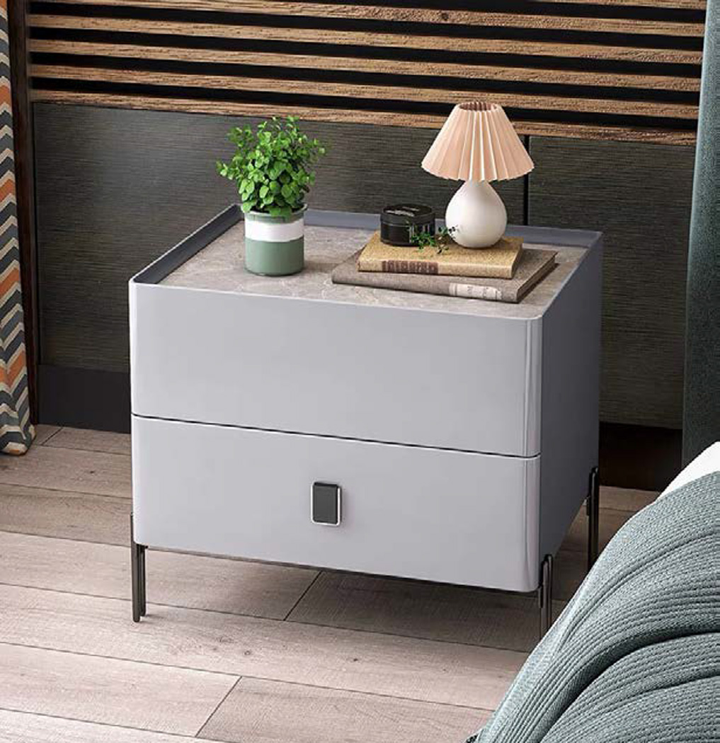 Classic White Solid Wood Nightstand with Drawer, DFUP 5002 2 03