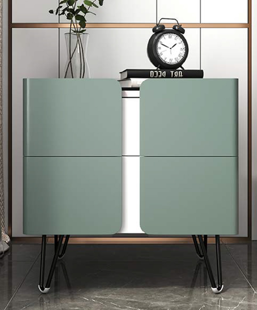 Contemporary Solid Wood Nightstand with Sleek Design, DFUP 5014 02