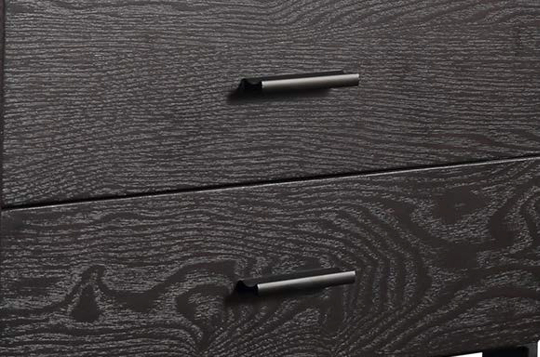 Rustic Solid Wood Nightstand with Distressed Finish, DFUP 5018 02