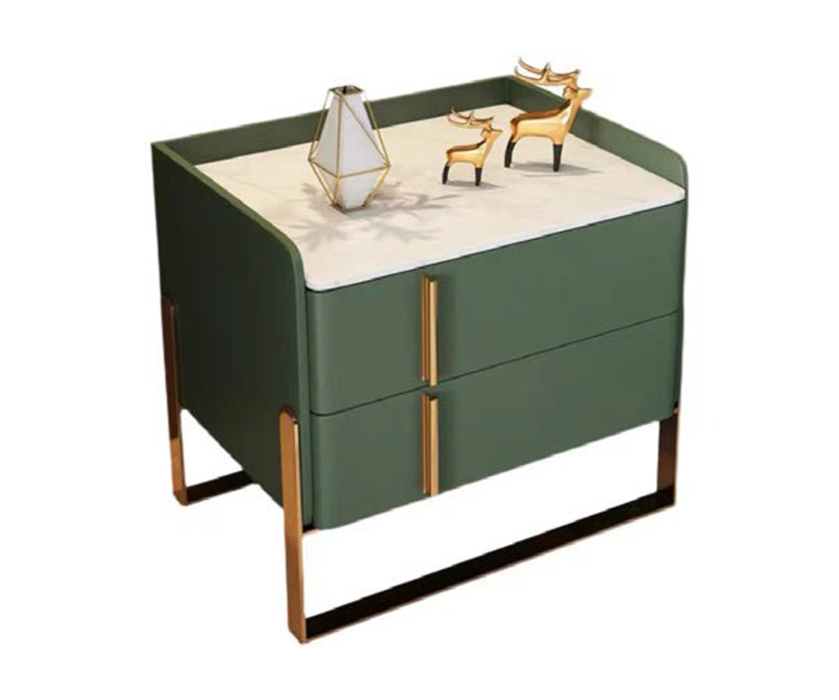 Luxurious Solid Wood Nightstand with Sleek Design, DFUP 5025 02