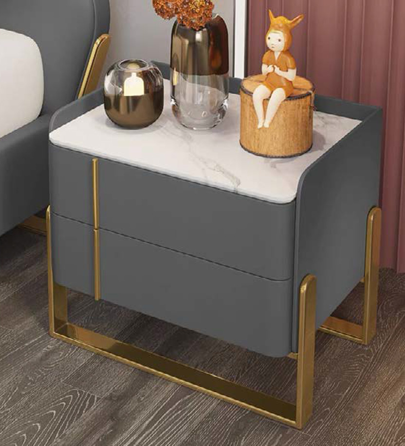 Luxurious Solid Wood Nightstand with Sleek Design, DFUP 5025 05