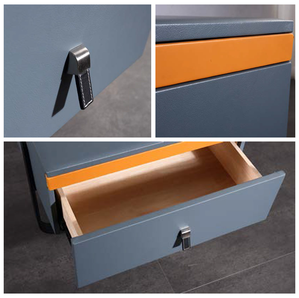 Sophisticated Solid Wood Nightstand with Elegant Design, DFUP 5034 04