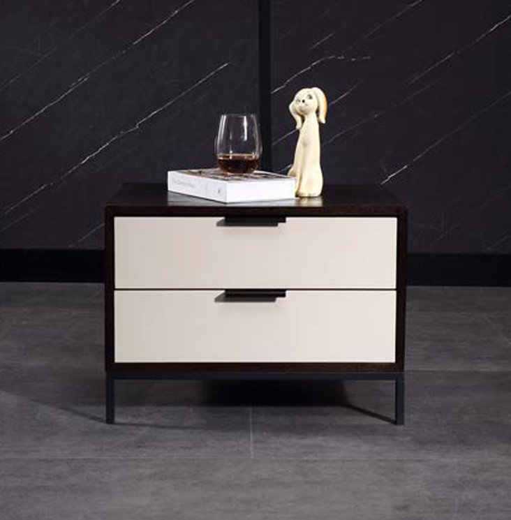 Elegant Solid Wood Nightstand with Simple Design, DFUP 5042 04
