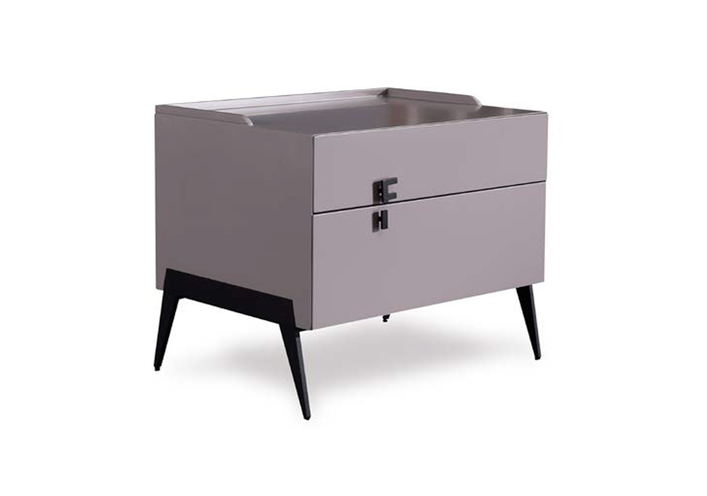 DFUP-5079 02 Modern Solid Wood Nightstand with Clean Design, DFUP 5079 02