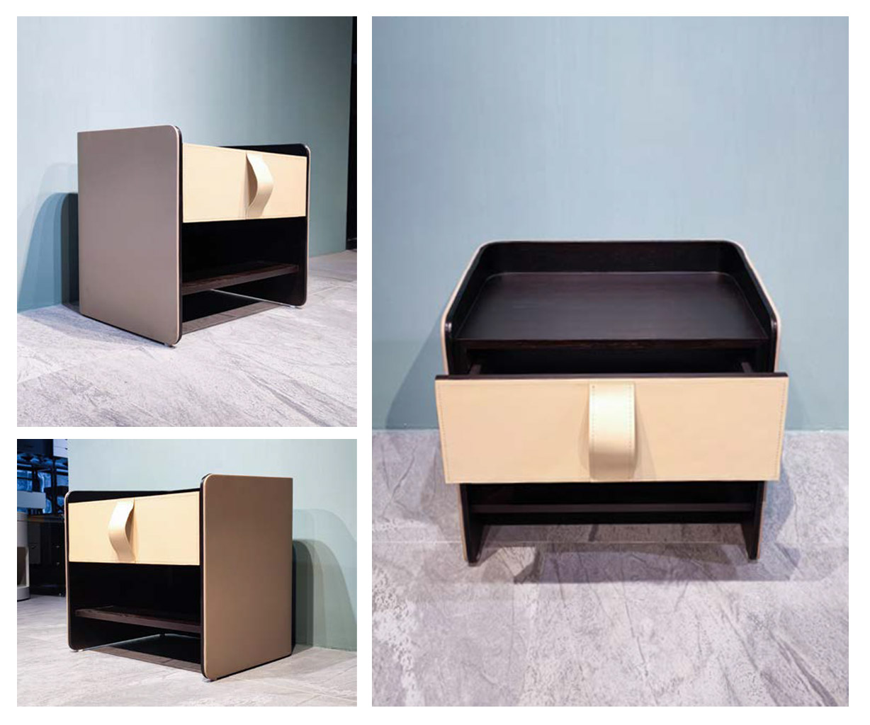 Premium Solid Wood Nightstand with Refined Look, DFUP 5102 03