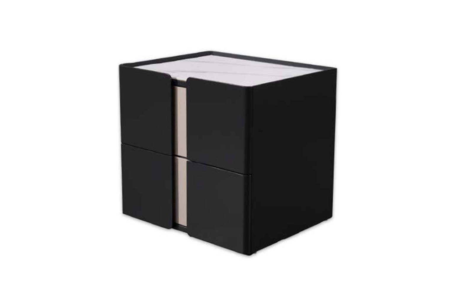 Luxury Solid Wood Nightstand with Elegant Finish, DFUP 5115 03