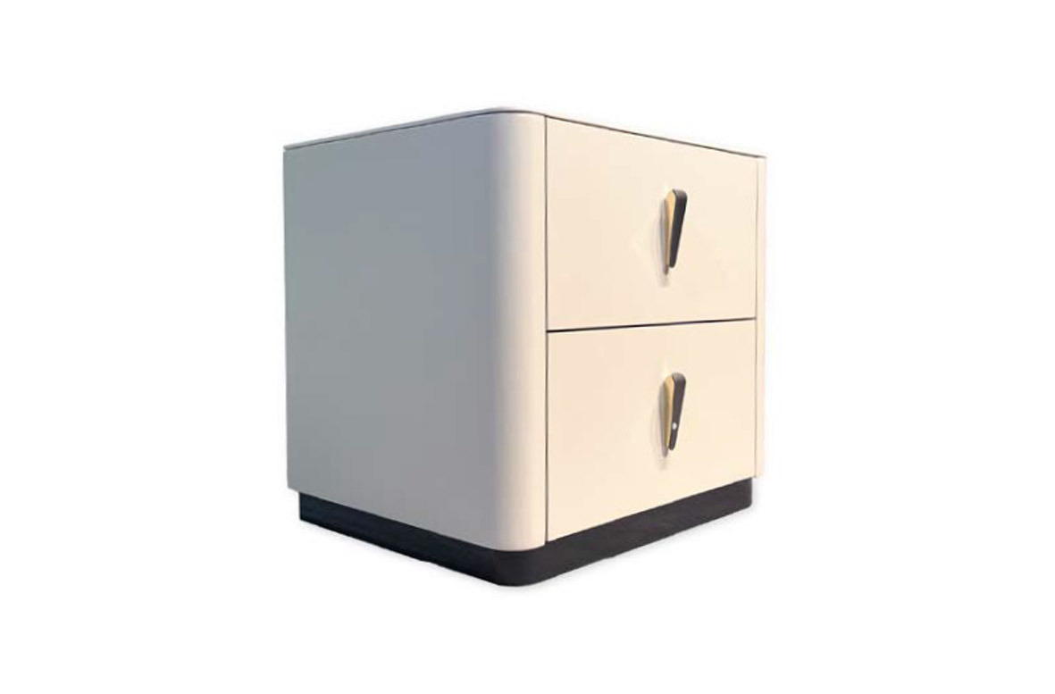 Elegant Solid Wood Nightstand with Sleek Look, DFUP 5154 02
