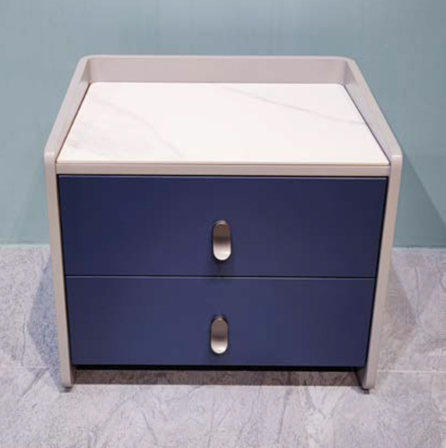 Contemporary Solid Wood Nightstand with Modern Elegance, DFUP 5157 04