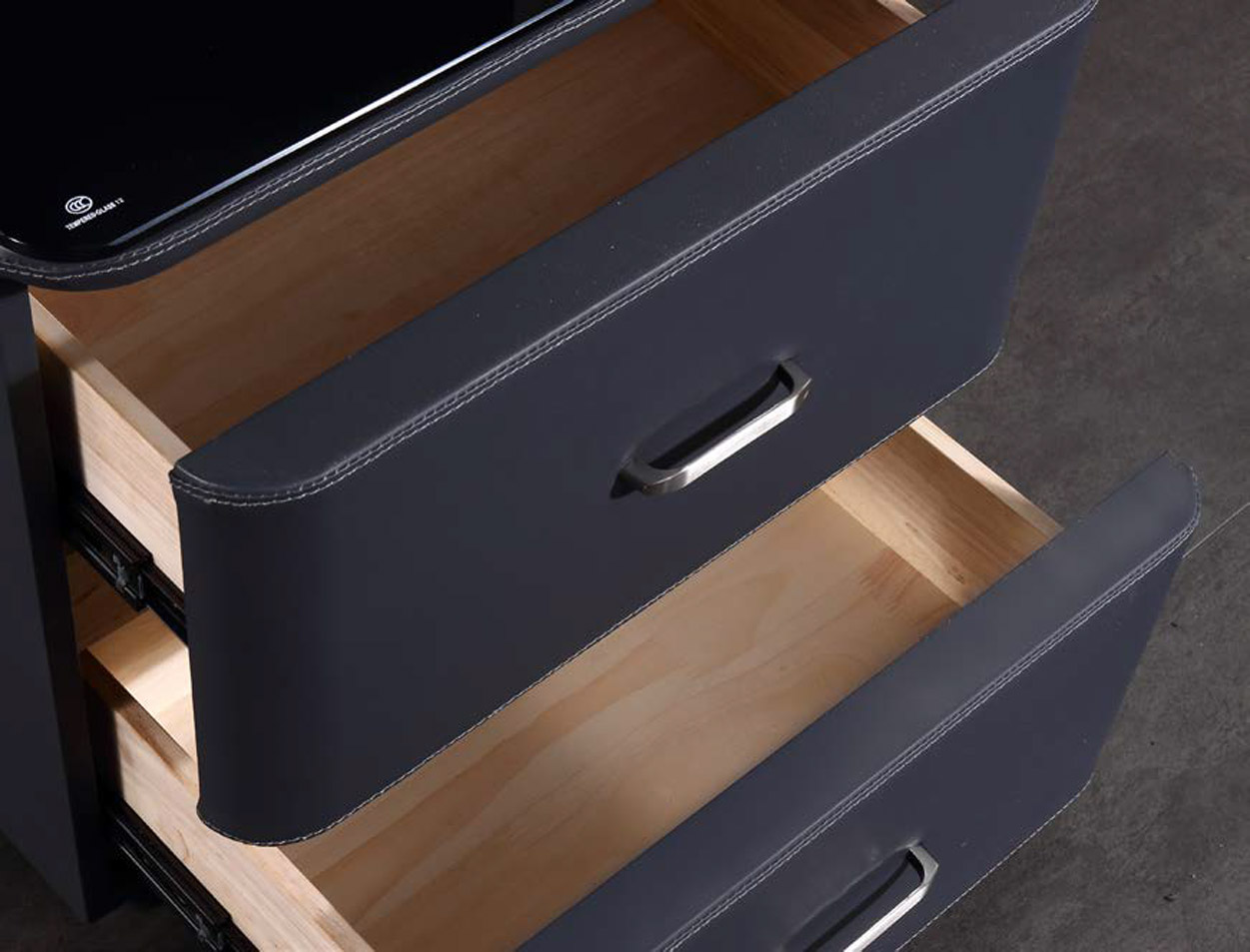 Elegant Solid Wood Nightstand with Simple Elegance, DFUP 5168 02