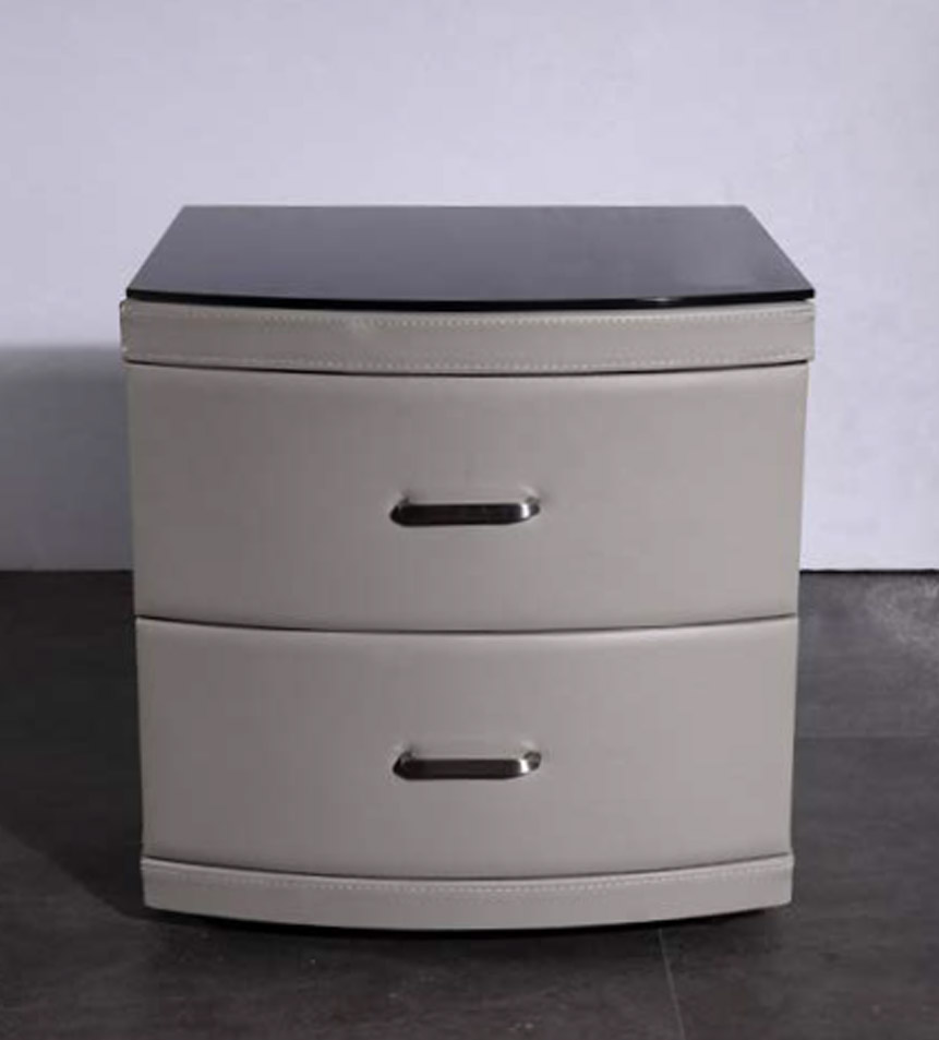 Elegant Solid Wood Nightstand with Simple Elegance, DFUP 5168 03