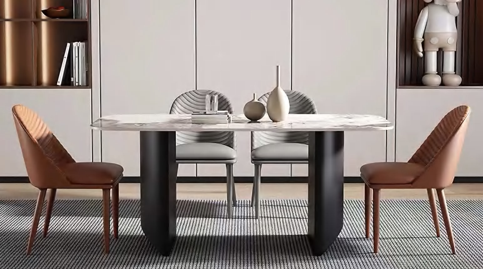 Contemporary Upholstered Dining Chair, DFUP 1017 03