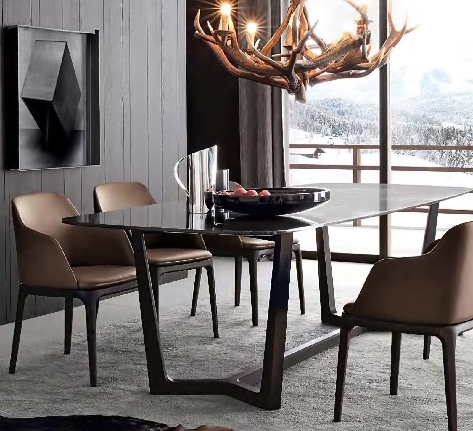 Sophisticated Upholstered Dining Chair, DFUP 1029 01