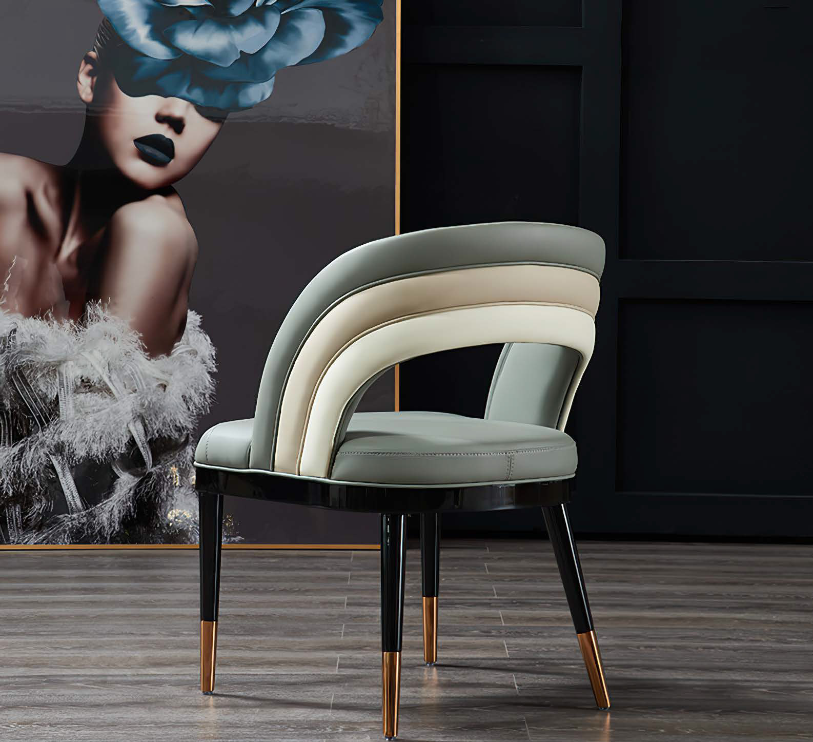 DFUP-1041 01 Luxurious Comfort Upholstered Dining Chair, DFUP 1041 01