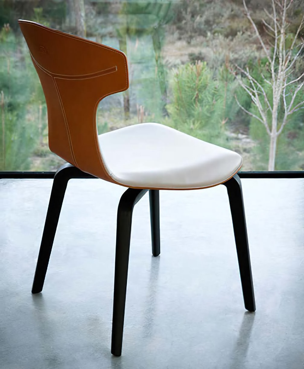 Refined Dining Chair With Fibreglass Structure, DFUP 1044 01