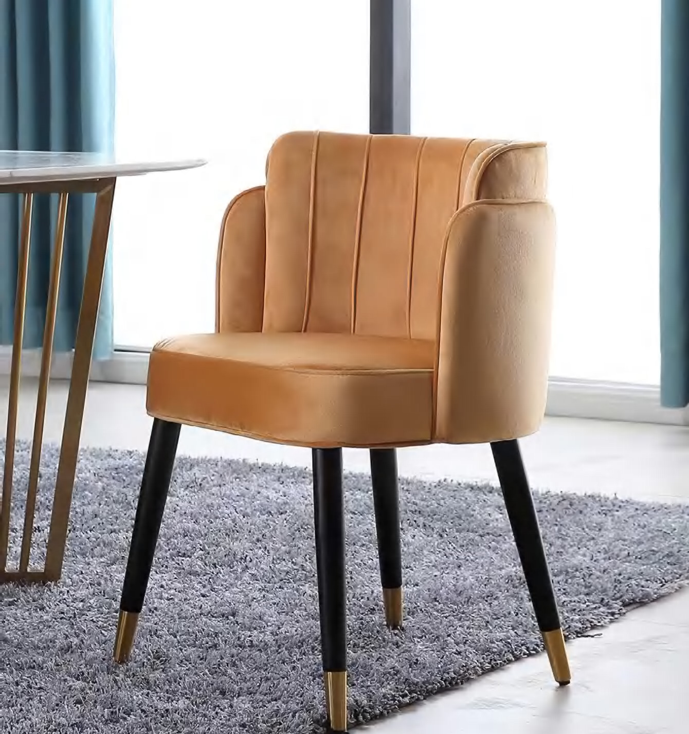 Sleek Contemporary Upholstered Dining Chair, DFUP 1054 01