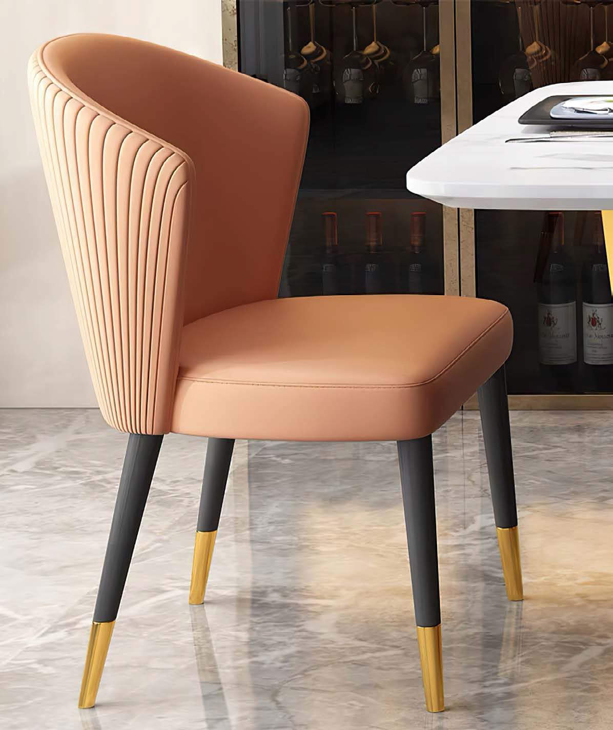 Refined Elegant Upholstered Dining Chair, DFUP 1056 01