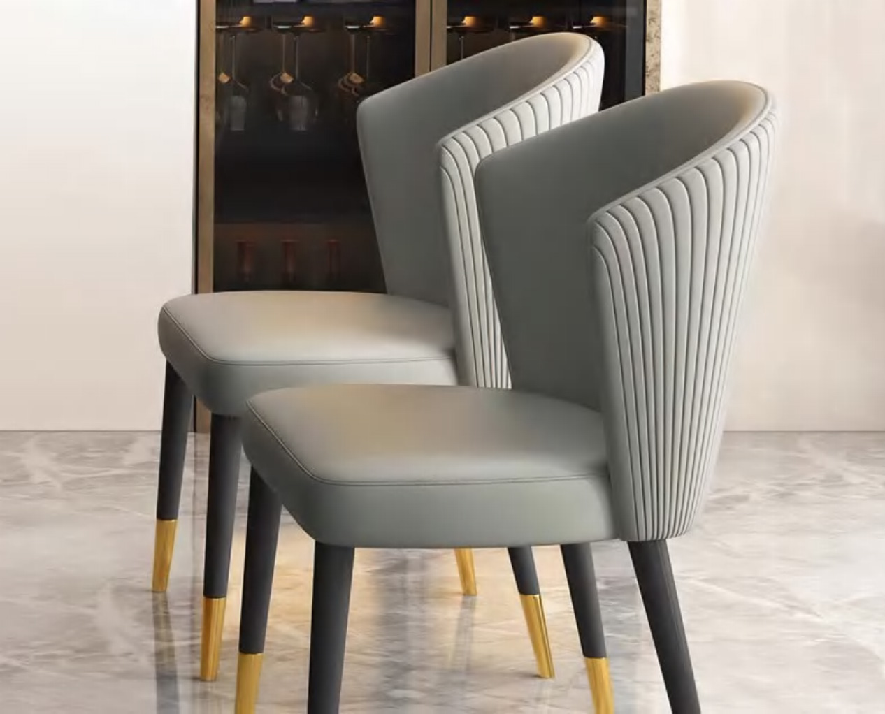 Refined Elegant Upholstered Dining Chair, DFUP 1056 03