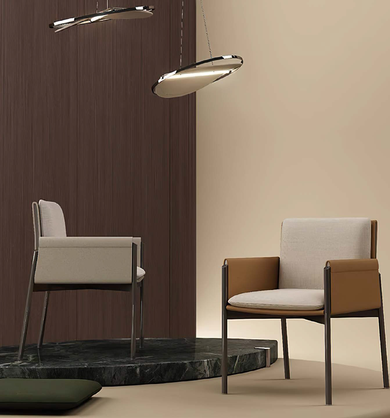 Elegant Comfort Upholstered Dining Chair With Metal Structure, DFUP 1059 01