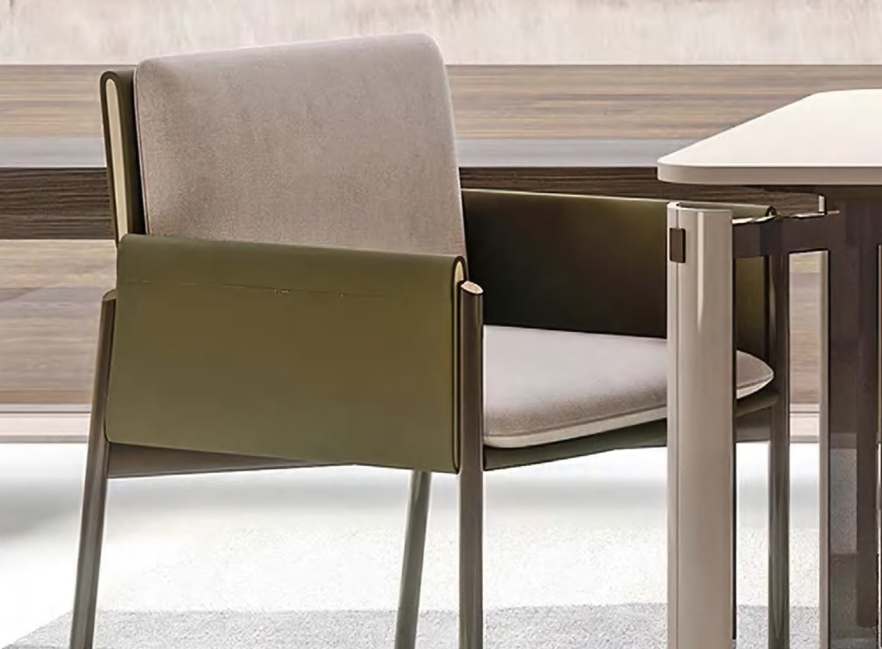 Elegant Comfort Upholstered Dining Chair With Metal Structure, DFUP 1059 02