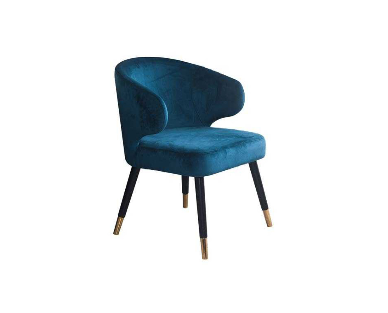 Luxury Upholstered Dining Chair With Metal Structure, DFUP 1061 02