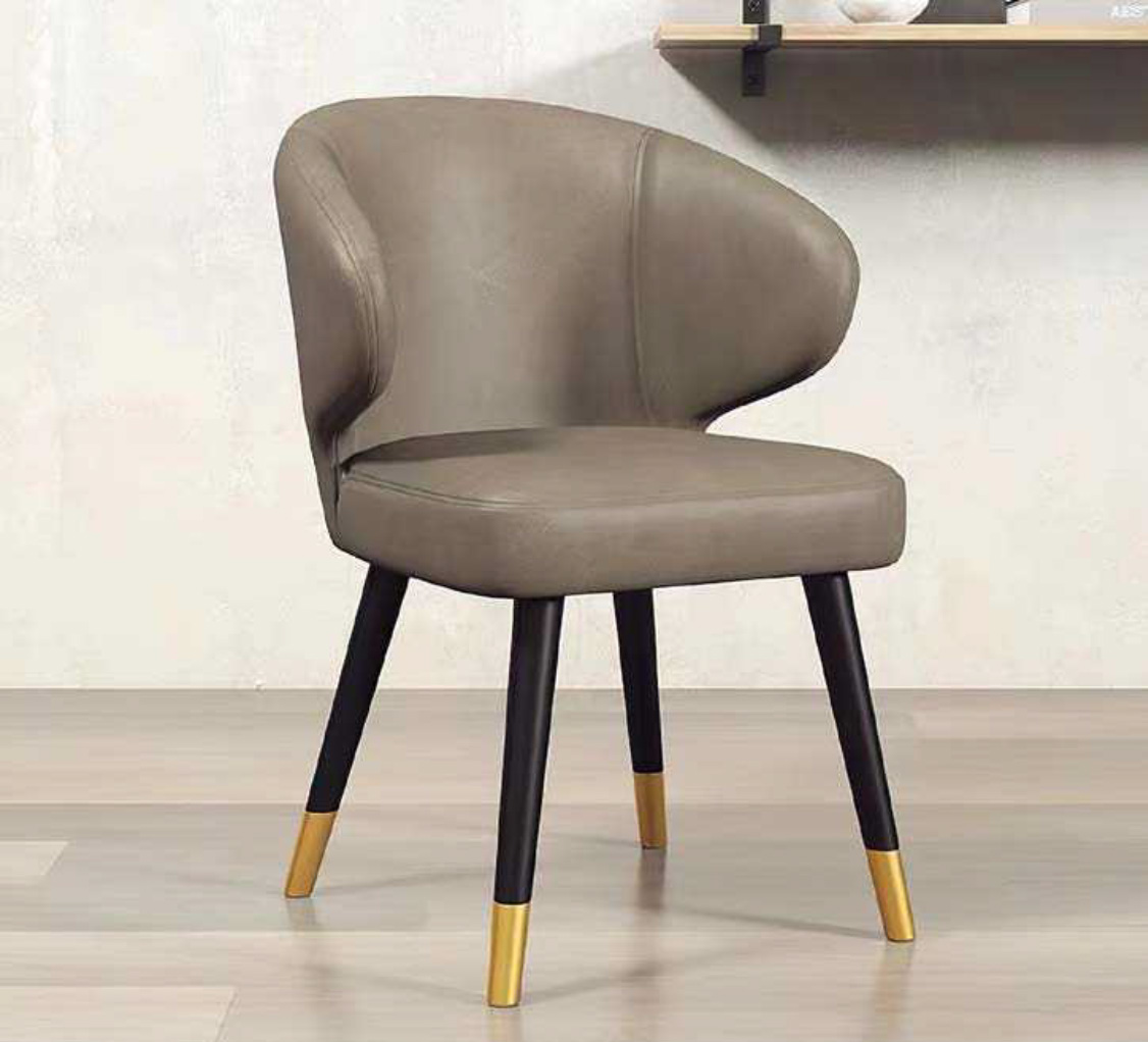 Luxury Upholstered Dining Chair With Metal Structure, DFUP 1061 03