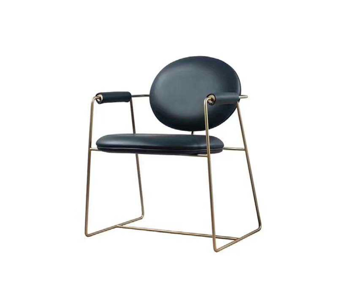 Sophisticated Dining Chair With Metal Structure, DFUP 1063 01