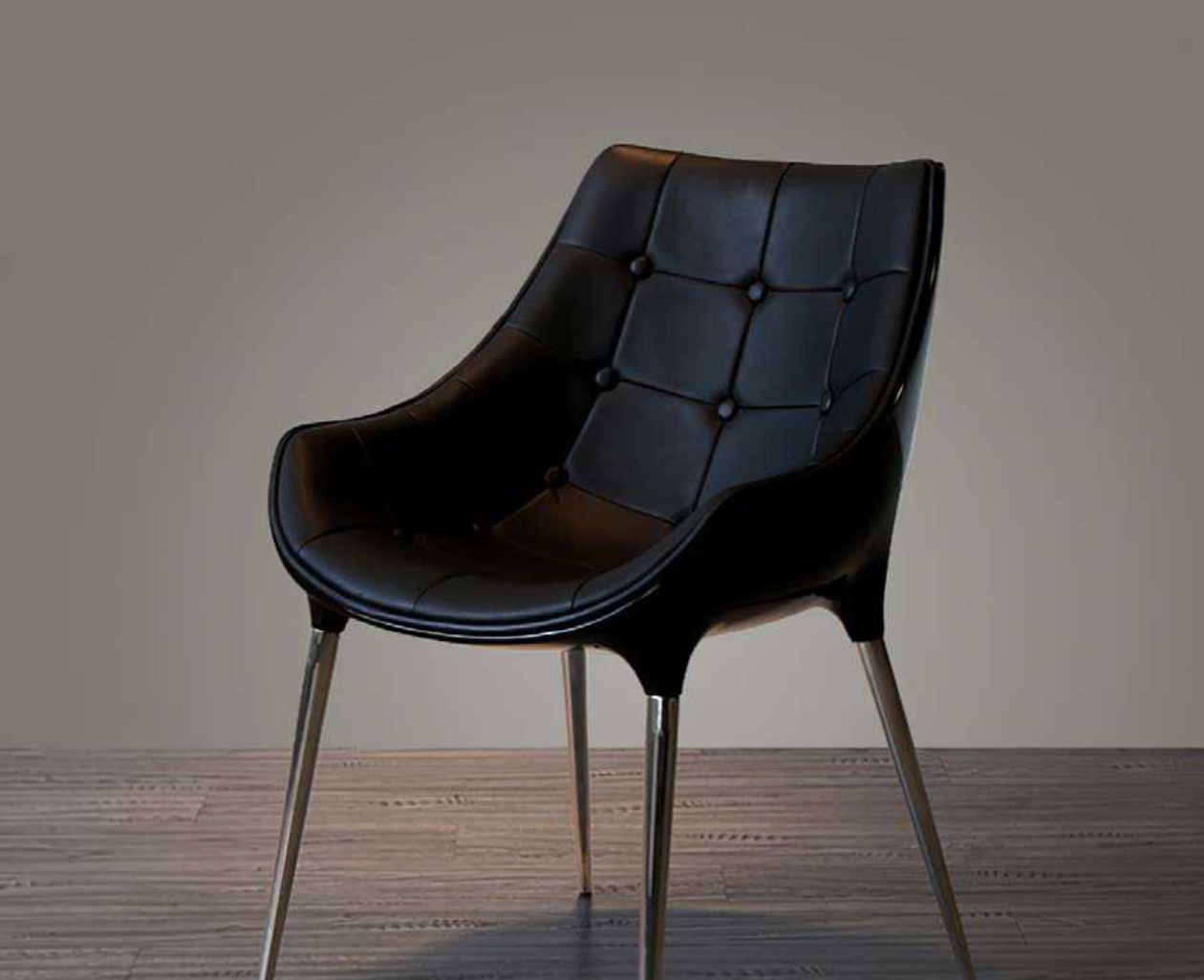Luxurious Dining Chair With Fibreglass Structure, DFUP 1078 03