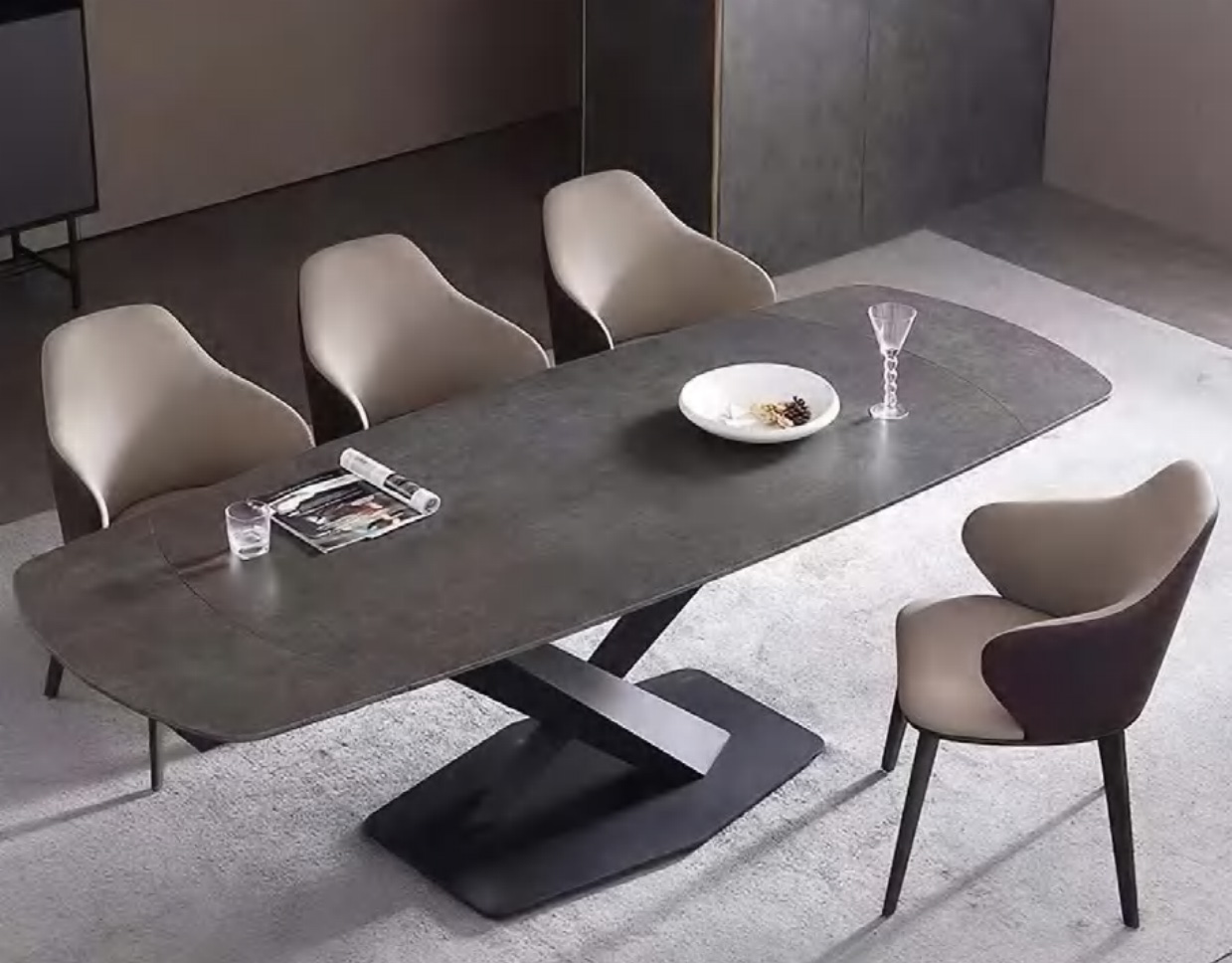 DFUP-1085 03 Comfortable Dining Chair With Metal Structure, DFUP 1085 03