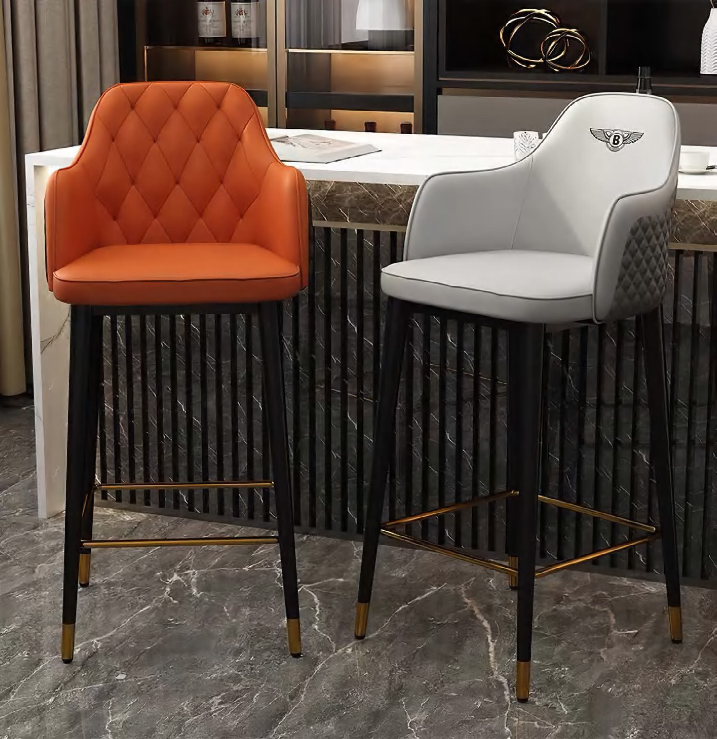 DFUP-1128 01 Modern Luxury Bar Chair, DFUP 1128 01