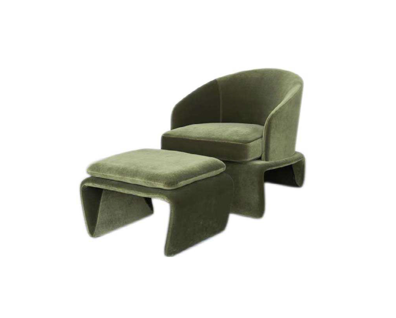 Luxurious Hotel Armchair With Footrest, DFUP 2028 02